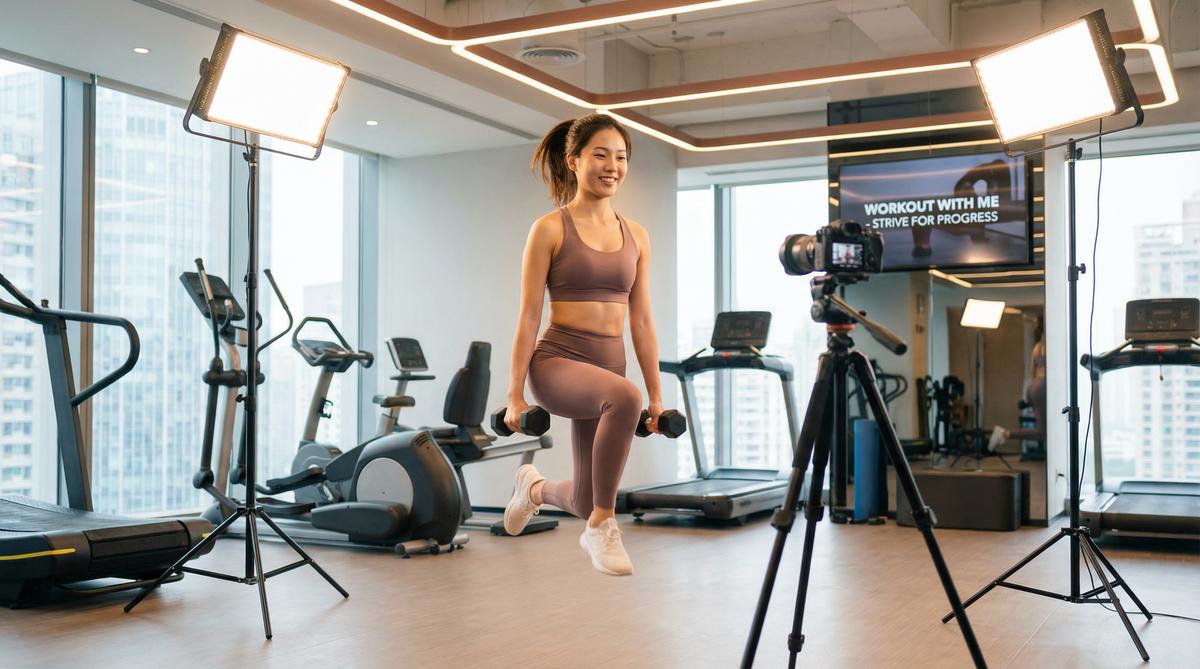 我们平台视频-TikTok风格健身视频教程